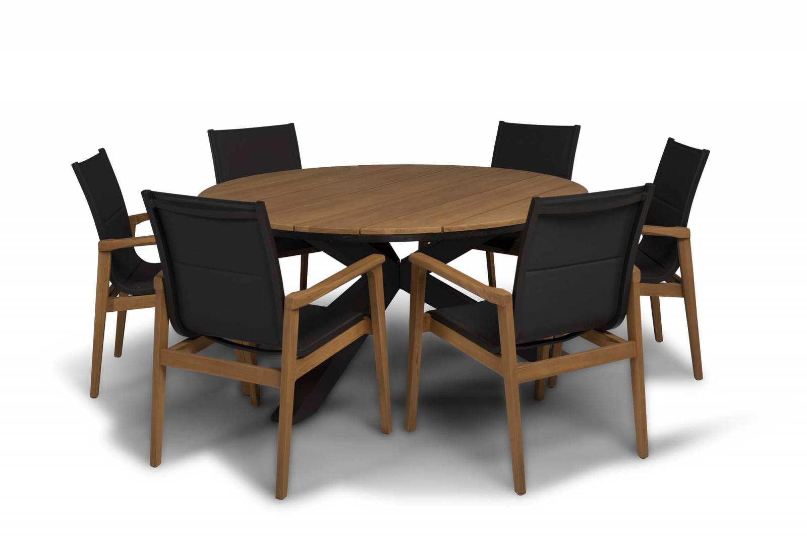 Tierra Outdoor Diningset Avero-Omnigo Ø150cm 7-delig