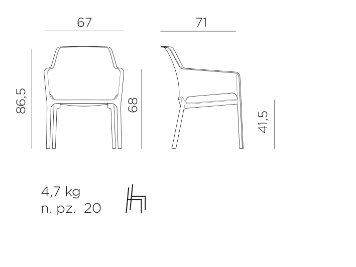 Nardi Net relax senape