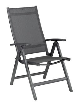 Kettler Diningset Easy standenstoel-Cubic HPL antraciet 220x100cm 7-delig