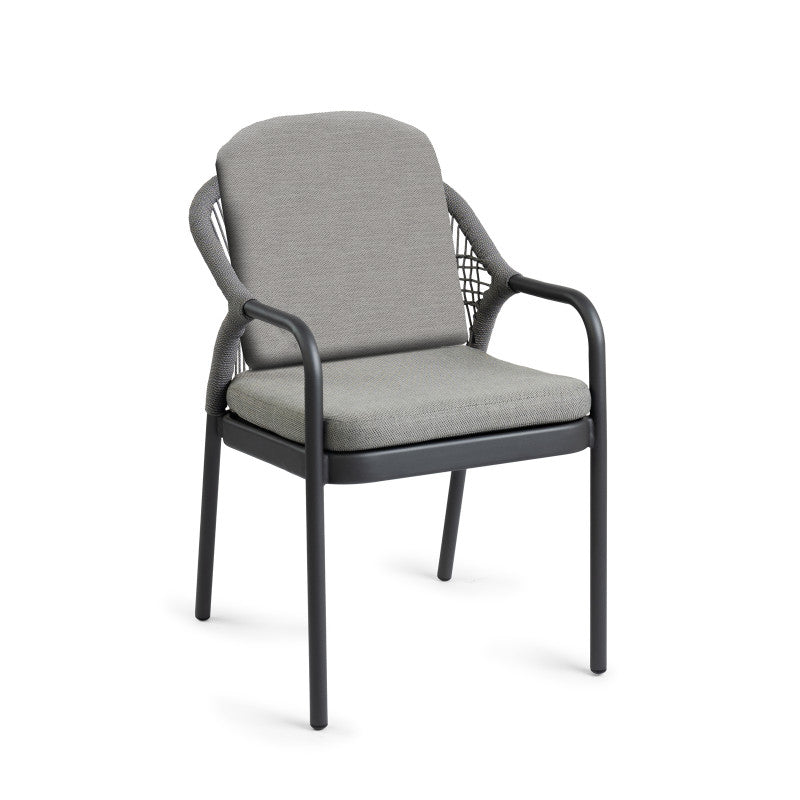 Tierra Outdoor Diningstoel Fiona Charcoal