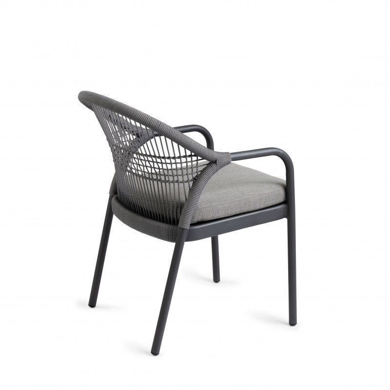 Tierra Outdoor Diningstoel Fiona Charcoal