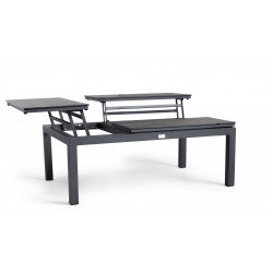 Tierra Outdoor Loungetafel Flip-up trespa forest grey 120x80cm