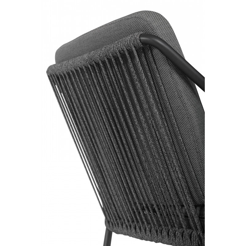 Tierra Outdoor Diningstoel Liv charcoal