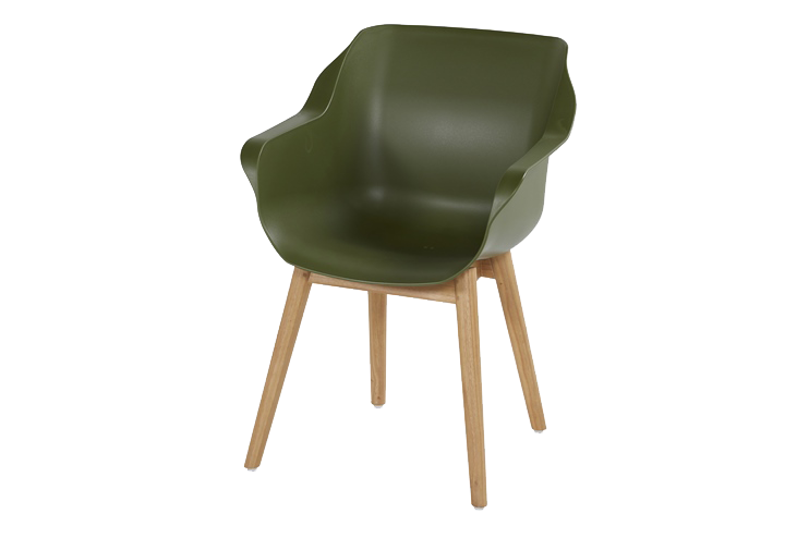 Hartman Sophie teak armchair teak-moss green