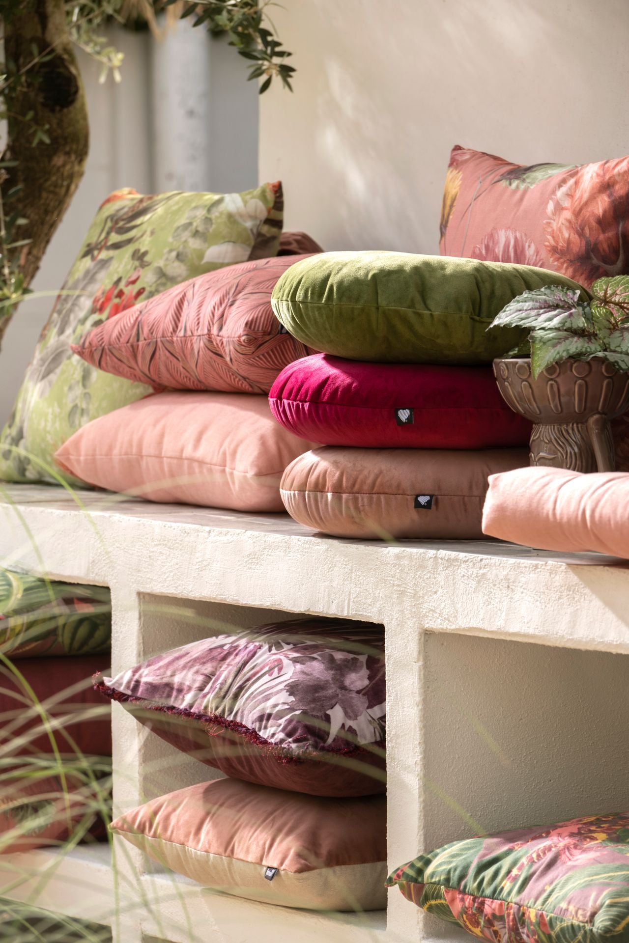 Hartman Cuba Pink 50x50x16cm Sierkussen