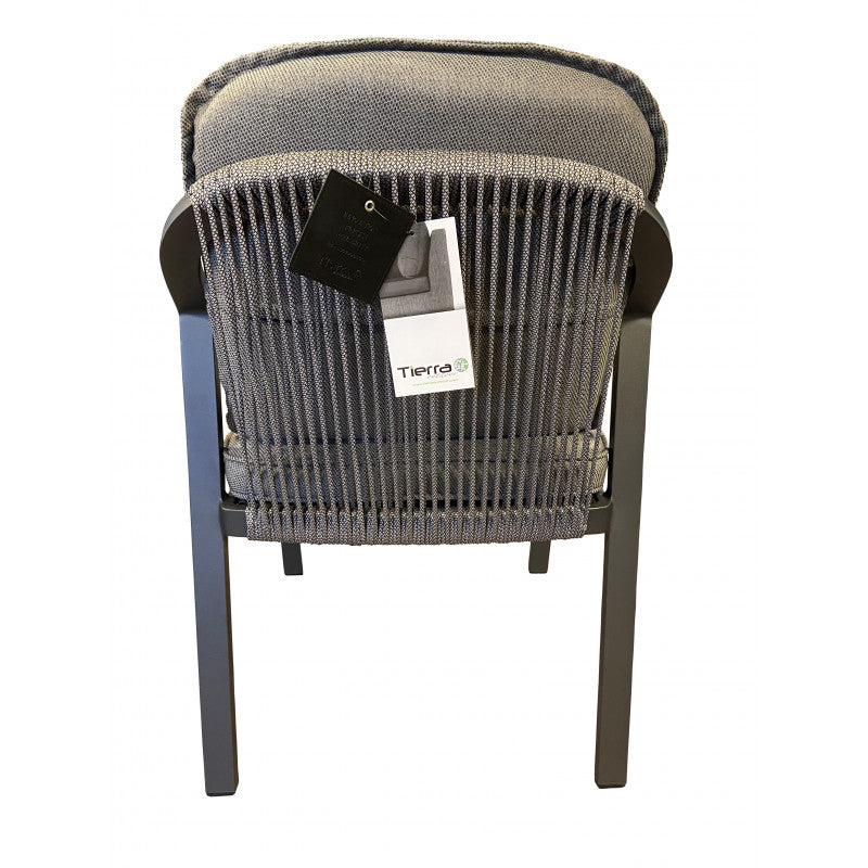 Tierra Outdoor Diningstoel Pep charcoal