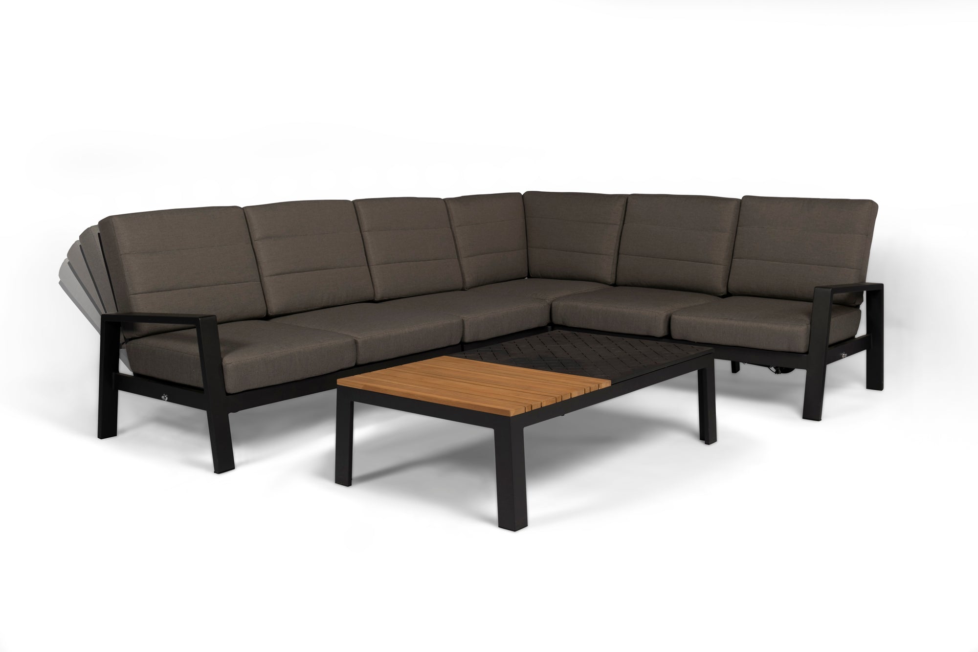 Tierra Outdoor queens loungehoek charcoal 6-delig