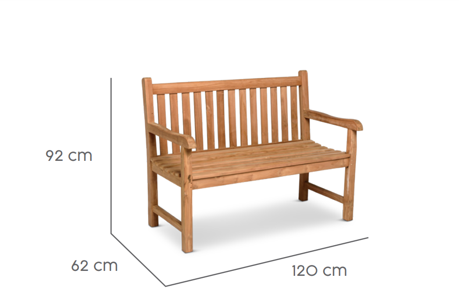 Tierra Outdoor Tuinbank Cordoba teak 120cm