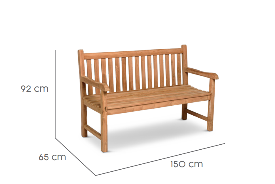 Tierra Outdoor Tuinbank Cordoba teak 150cm
