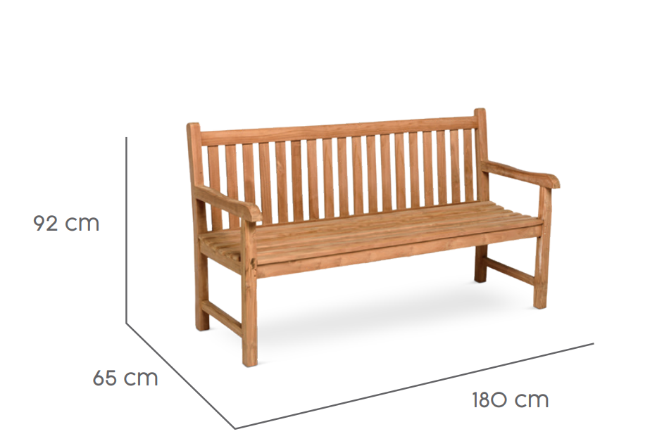 Tierra Outdoor Tuinbank Cordoba teak 180cm