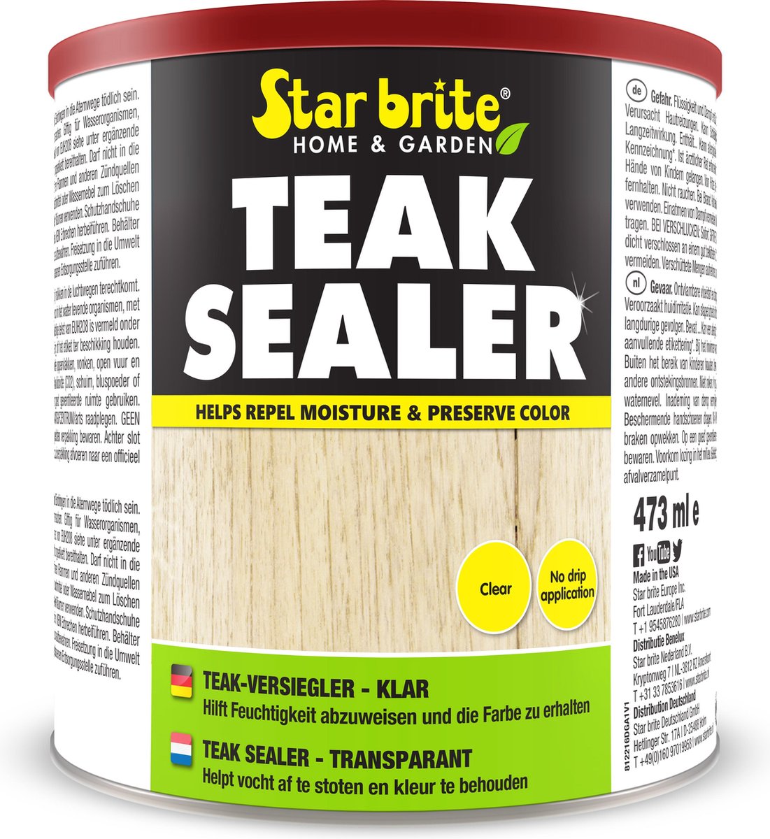 Star brite Teak Sealer - Transparant 473 ml