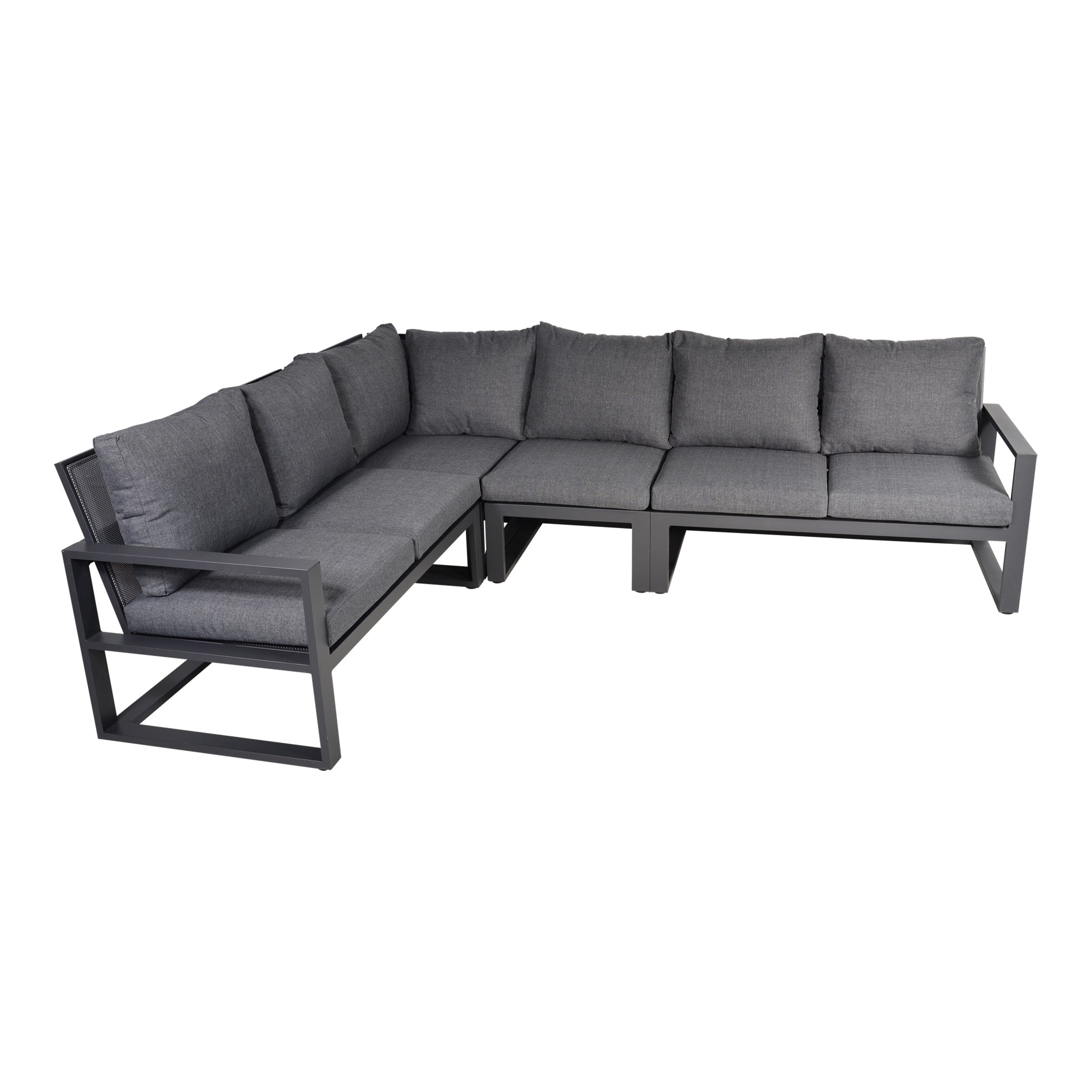 Lesli Living Loungehoek Pina Colada Negro 4-delig