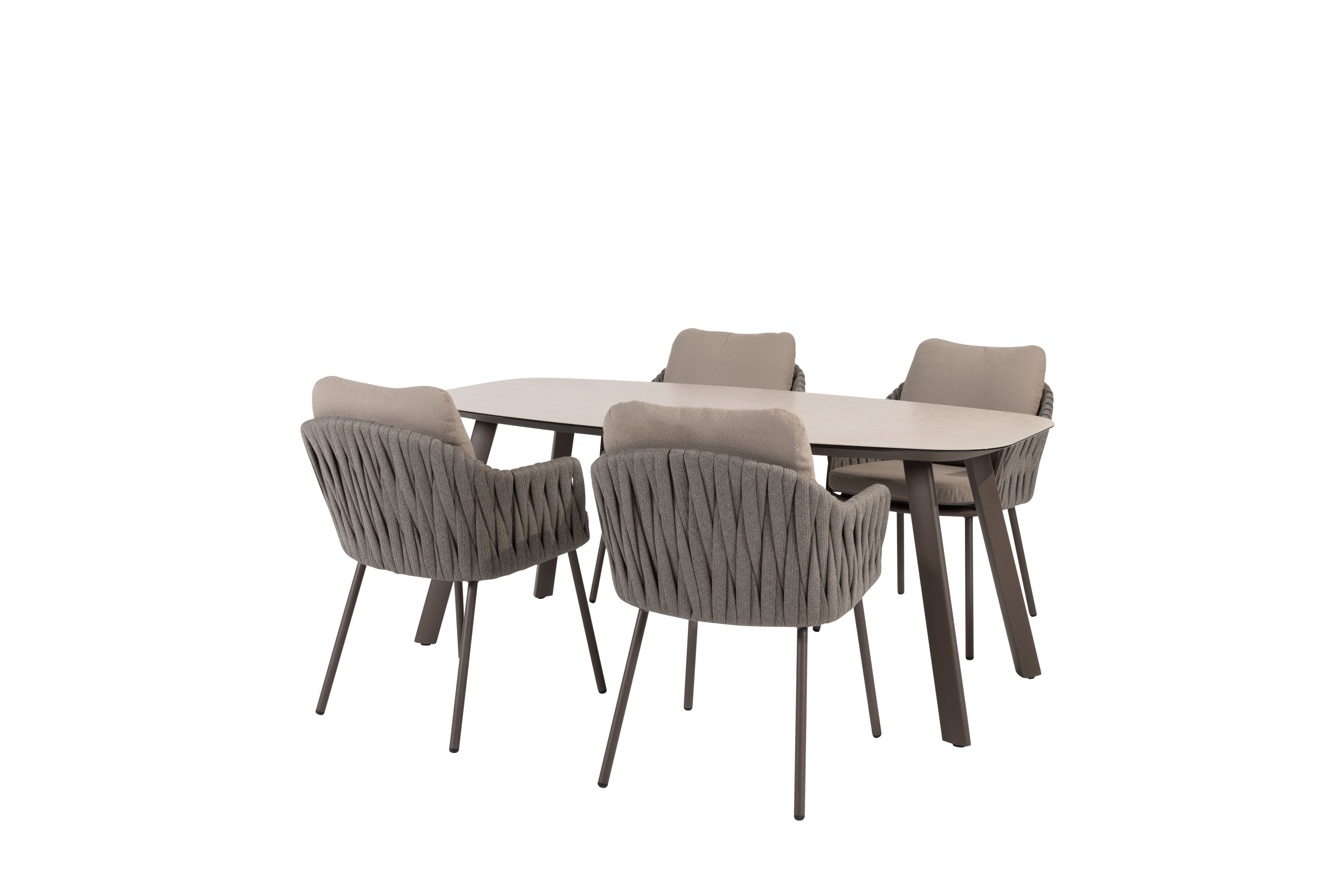 Taste 4SO Diningset Cannes terre-Manolo 180x95cm 5-delig
