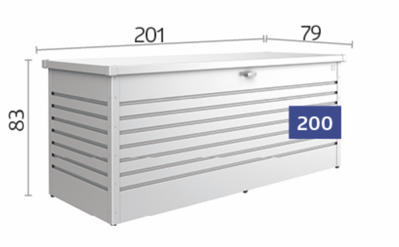 Biohort Hobbybox 200 donkergrijs metallic