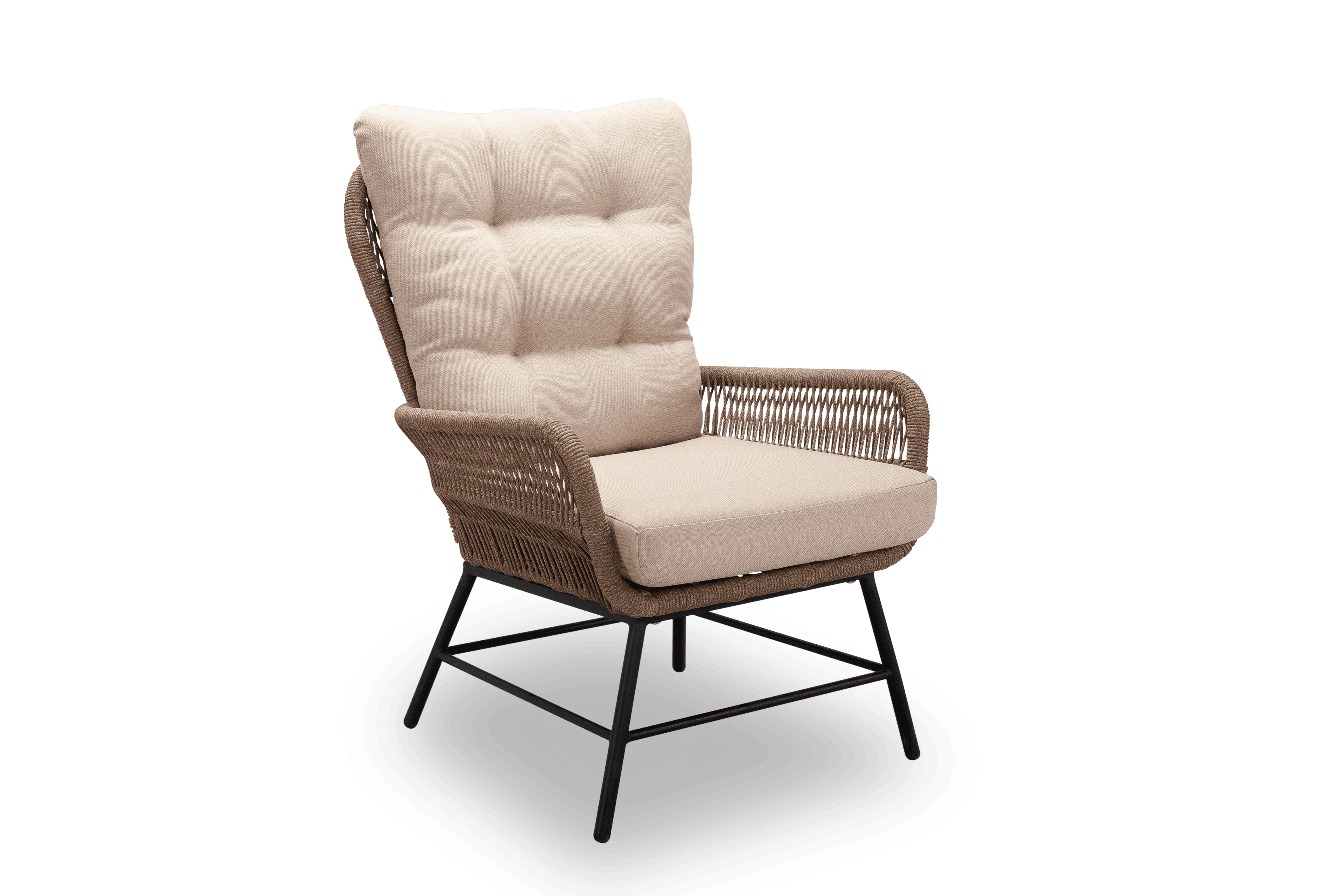 Mondial Living Loungestoel Dex Rope sahara dust