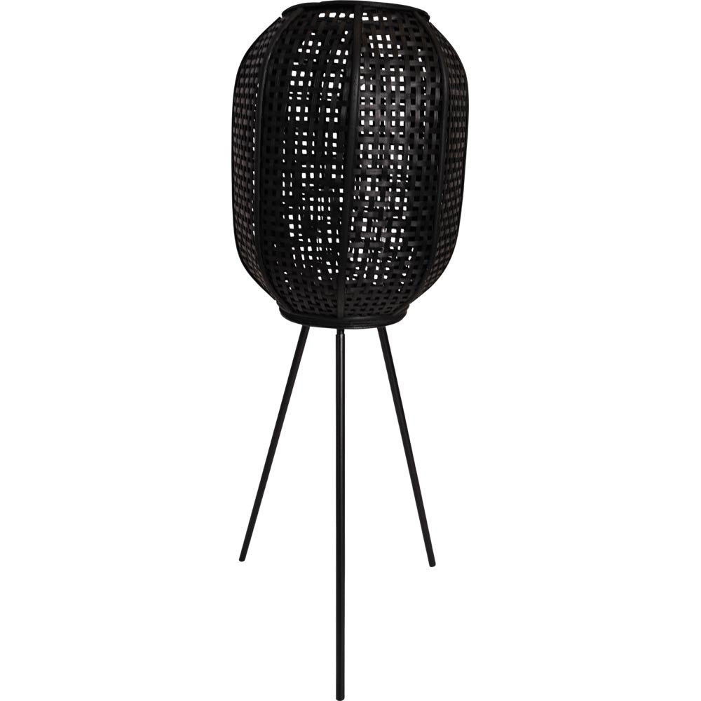 Lantaarn op voet Macy zwart, ø32x88cm