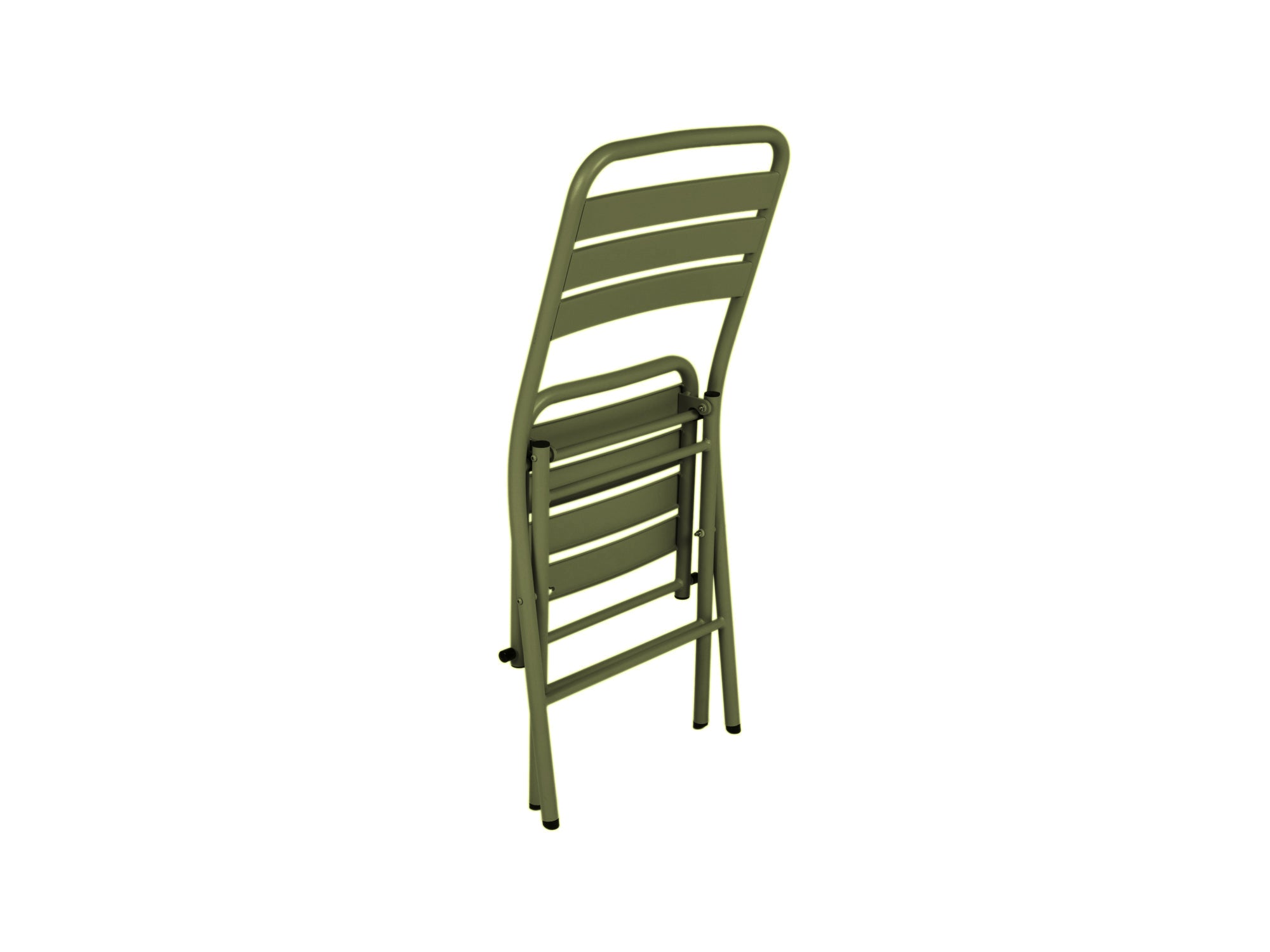 MaximaVida Max inklapbare metalen tuinstoel olijfgroen 2 stuks
