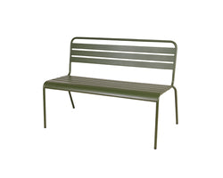 MaximaVida Max metalen tuinbank 120 cm olijfgroen