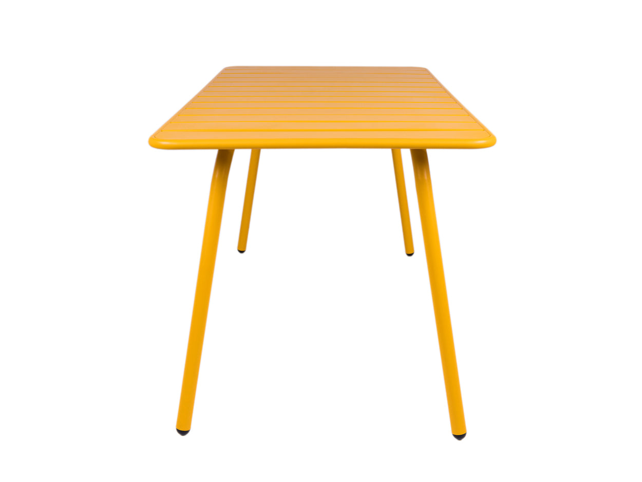 MaximaVida Max metalen tuintafel 150x80 cm okergeel