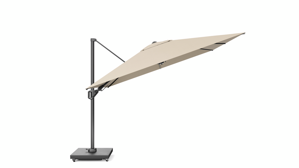 Platinum Zweefparasol Challenger T² Premium 350x260cm Antraciet/Champagne