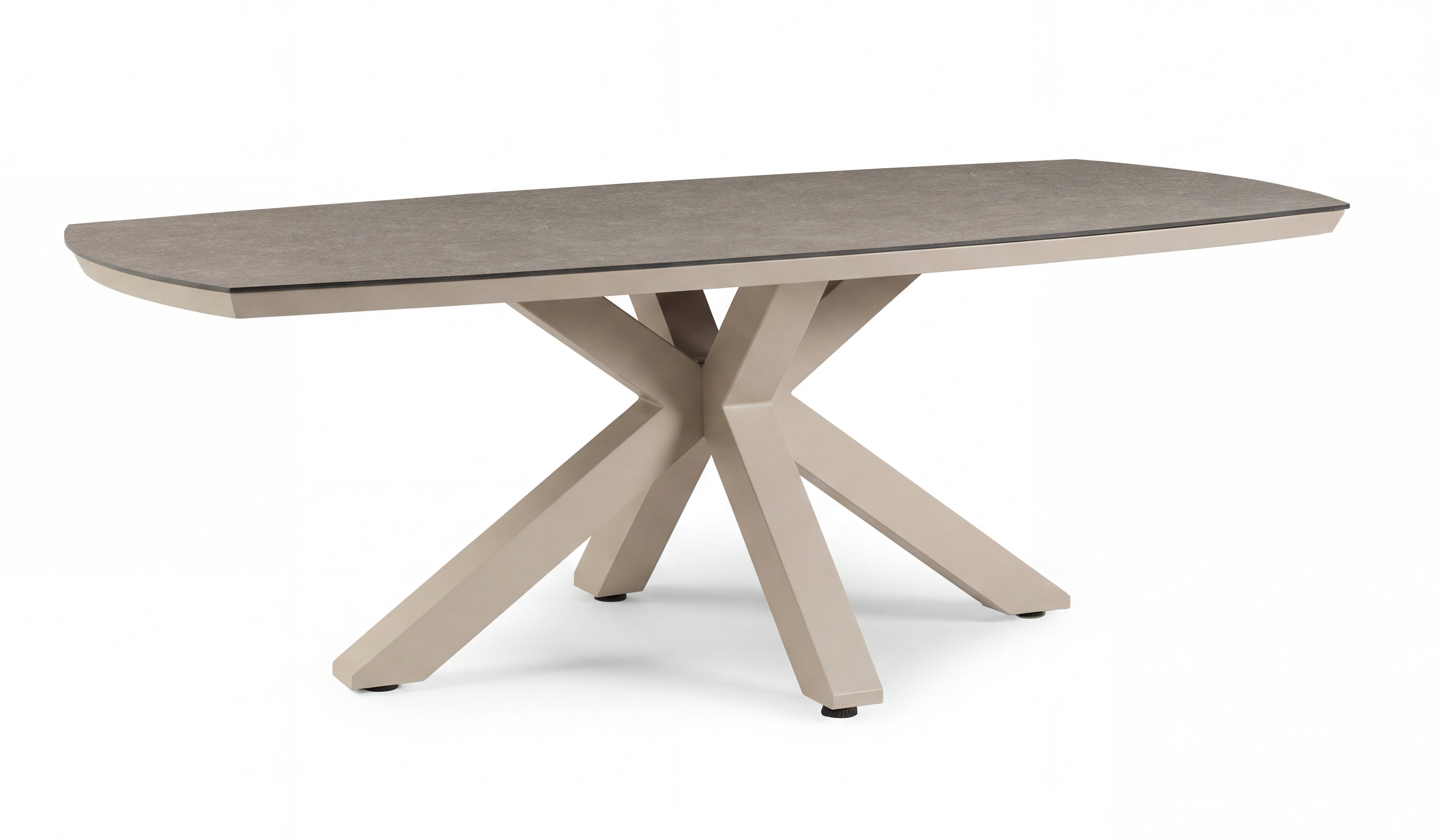 Tierra Outdoor Clover Diningtafel Trespa ophira 208x101cm champagne