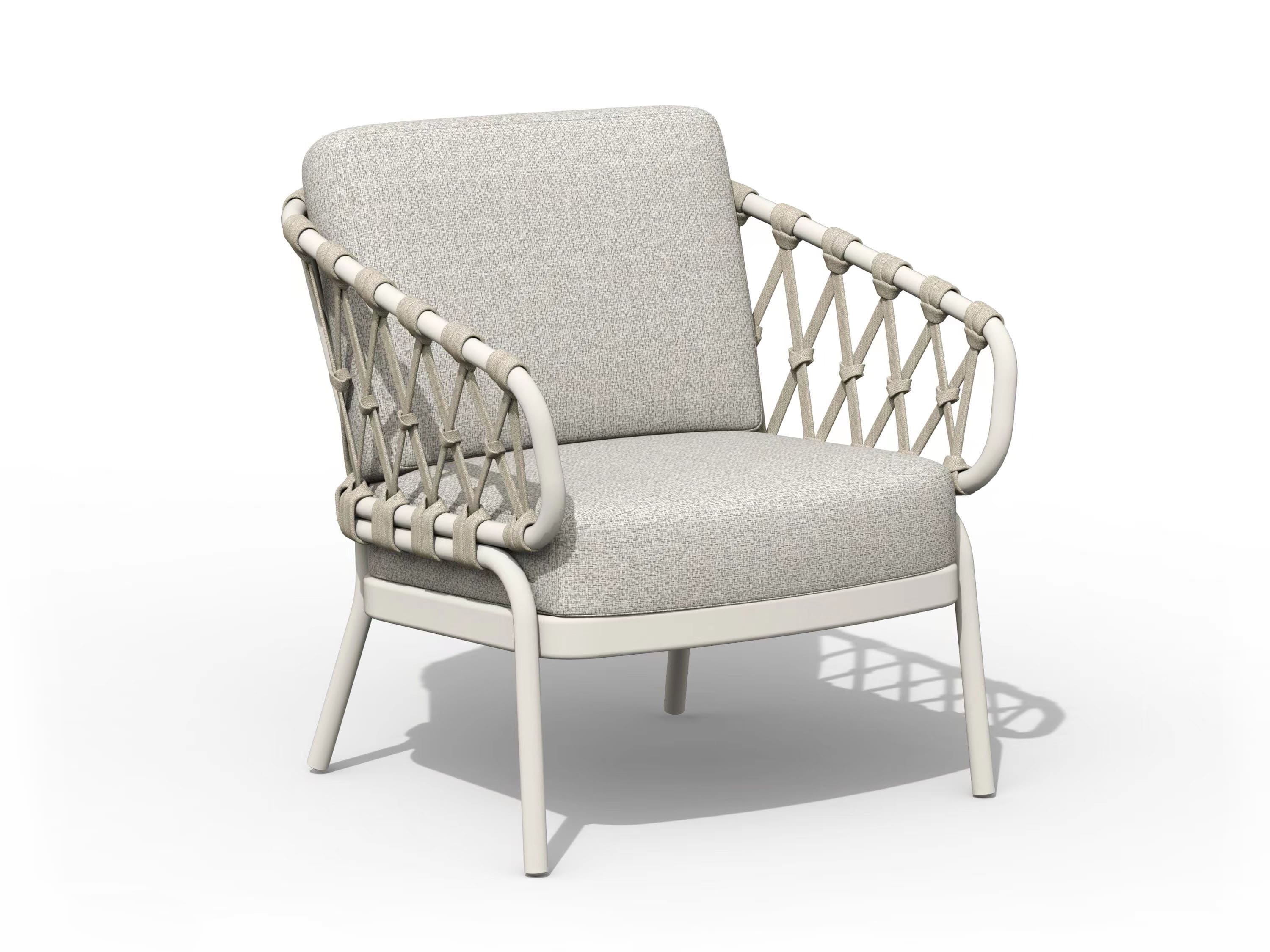 Tierra Outdoor Loungestoel Natal Creme White