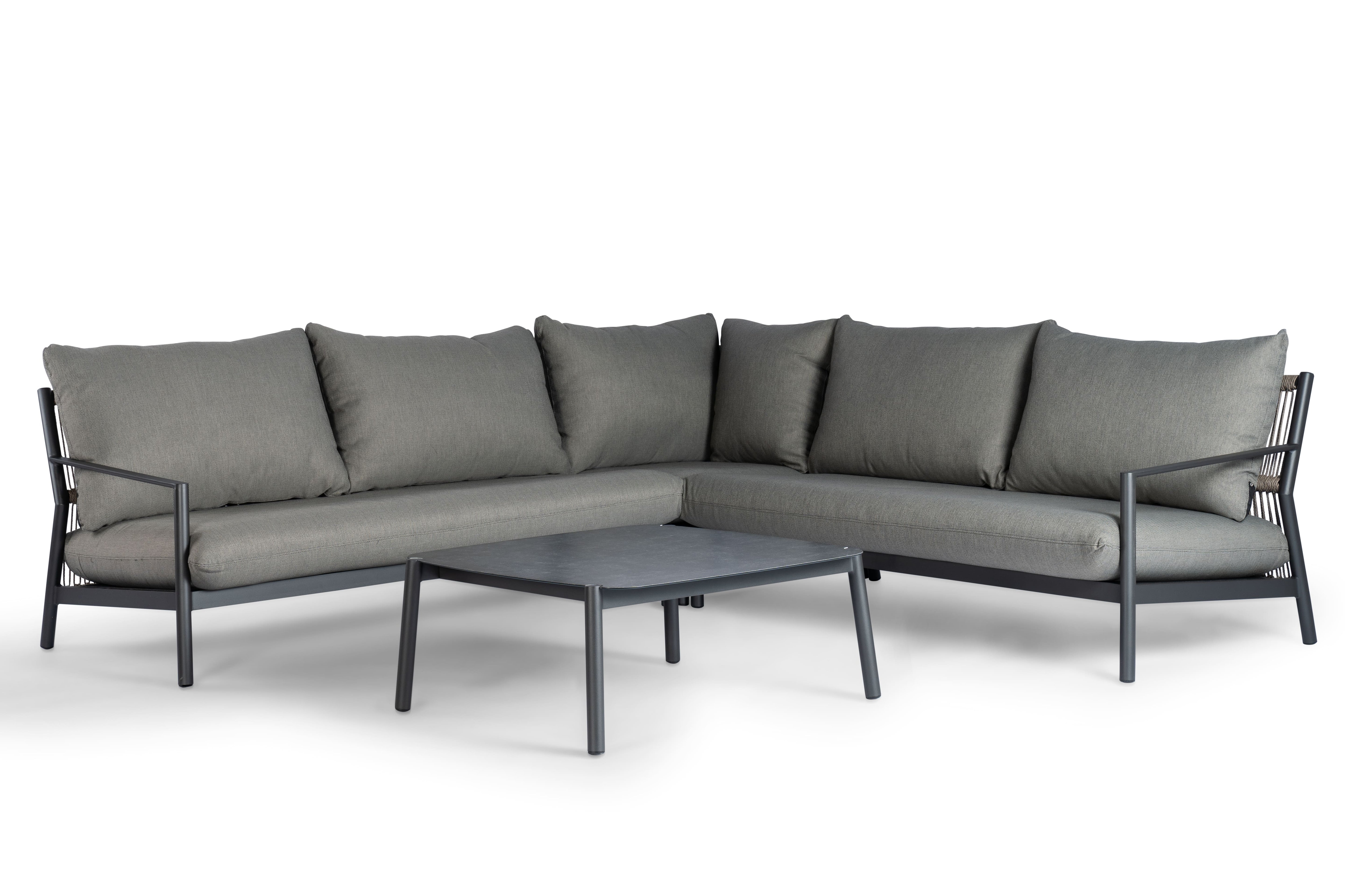 Tierra Outdoor Loungehoek Monti Charcoal 4-delig