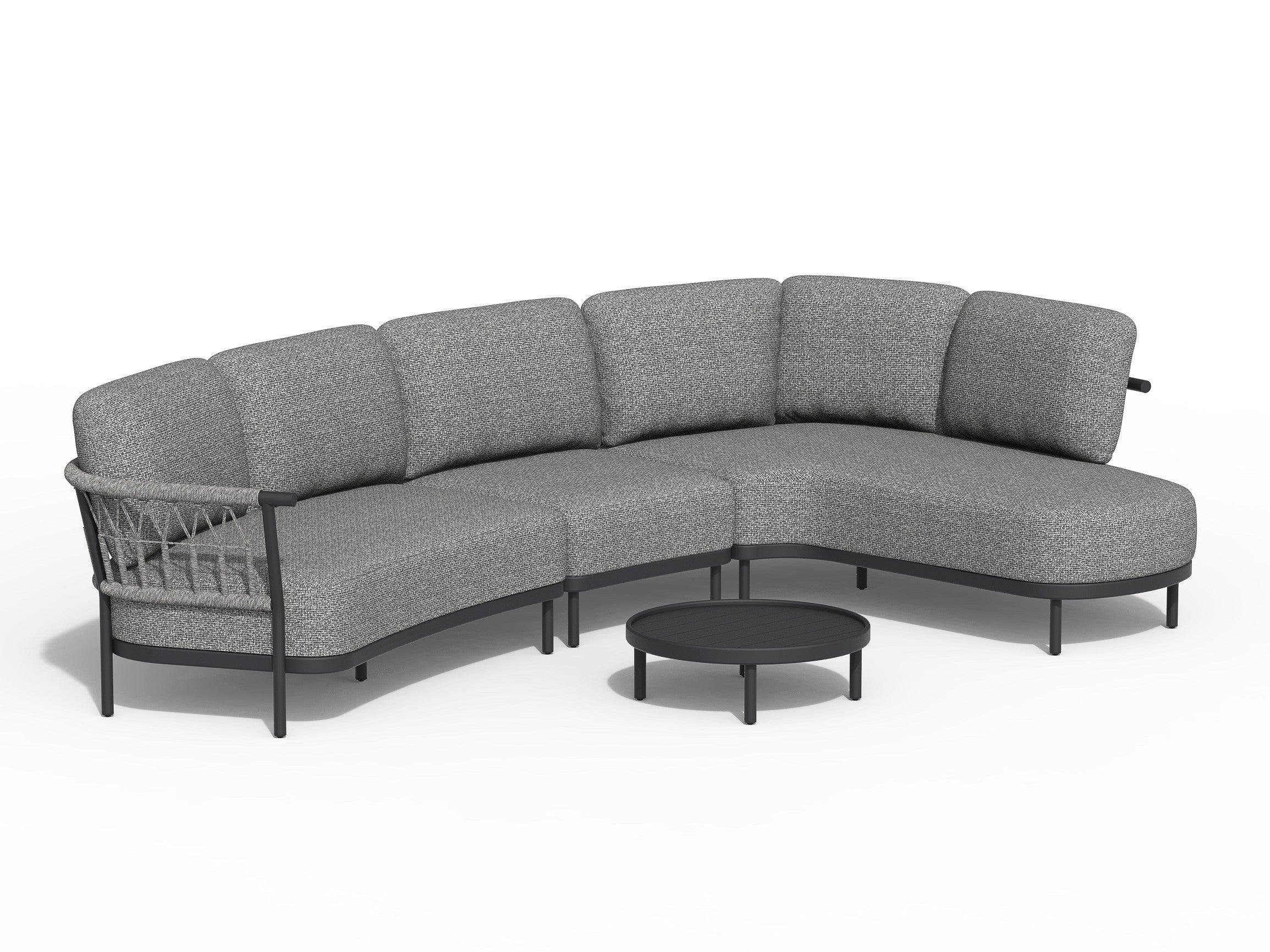 Tierra Outdoor Loungehoek Fresca Links Charcoal 4-delig