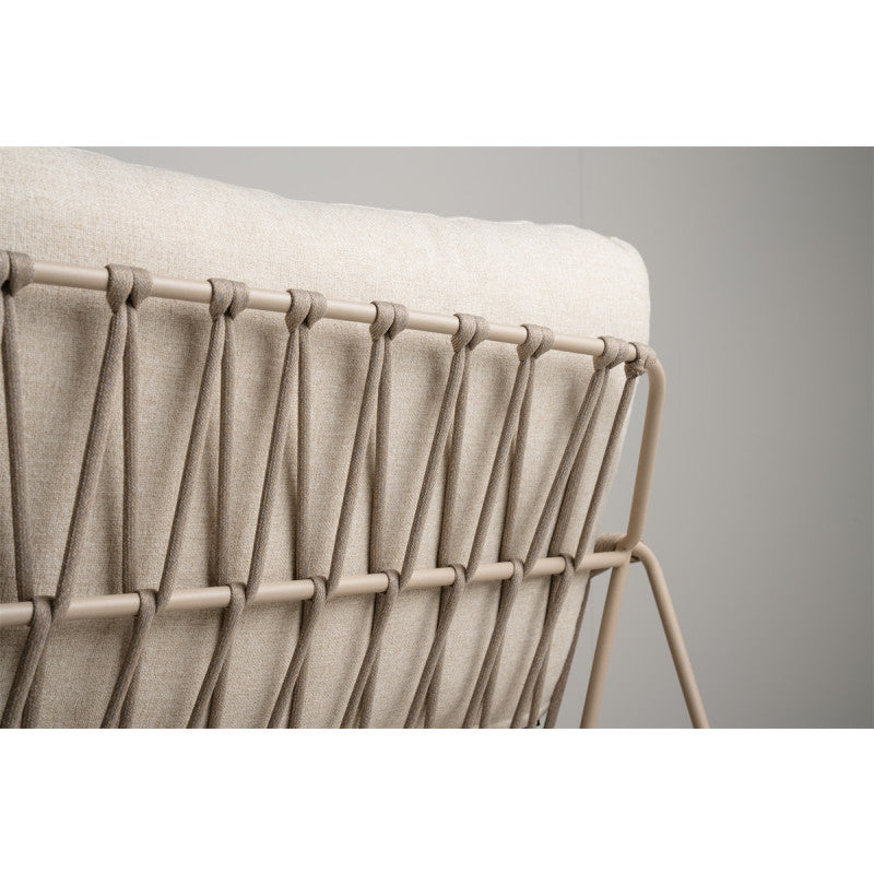 Tierra Outdoor Rivera Loungebank 2-zits champagne