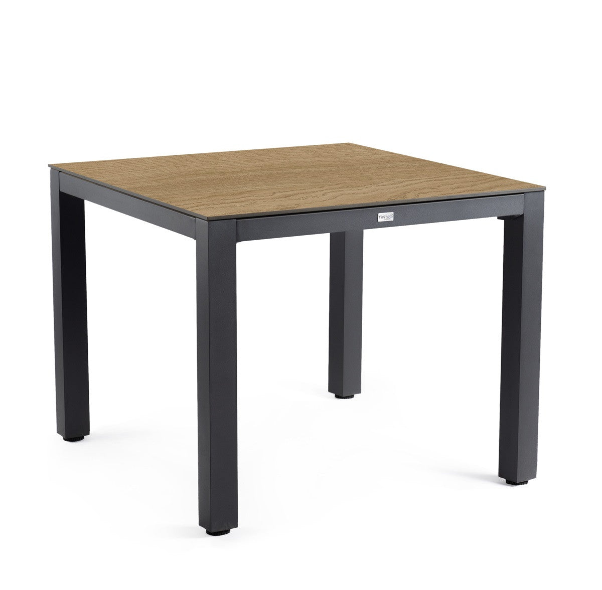 Tierra Outdoor Diningtafel Briga charcoal-bergamo 100x100cm