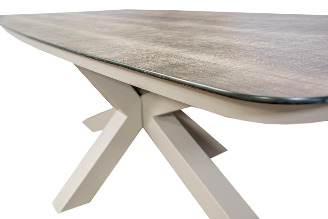 Sens-line Valerie Diningtafel taupe/ceramic 220x100cm