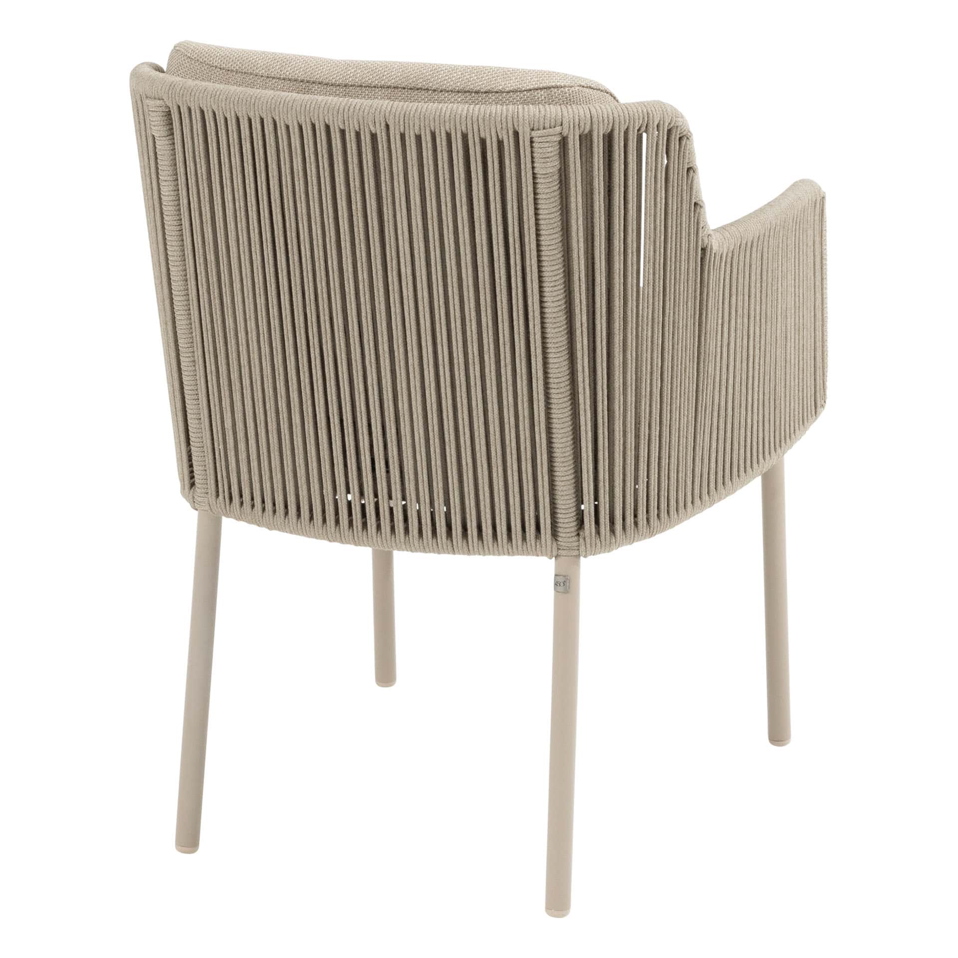 4 Seasons Outdoor Diningset Bernini latte-Prado keramiek ø130cm 5-delig