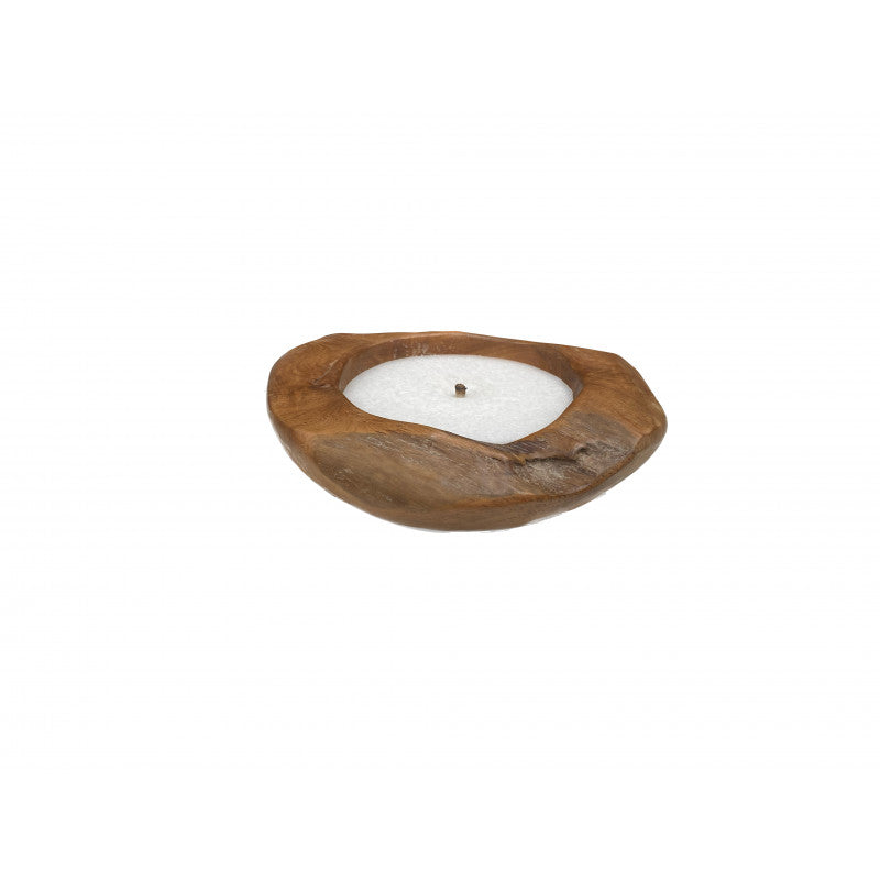 Tierra Outdoor Kaars Bowl teak Ø30cm