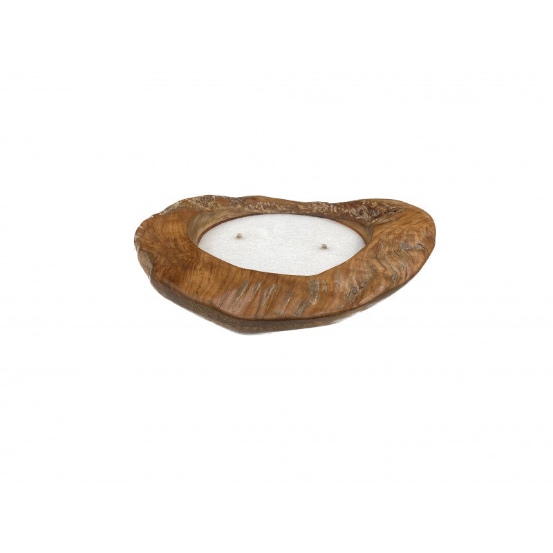 Tierra Outdoor Kaars Bowl teak Ø40cm