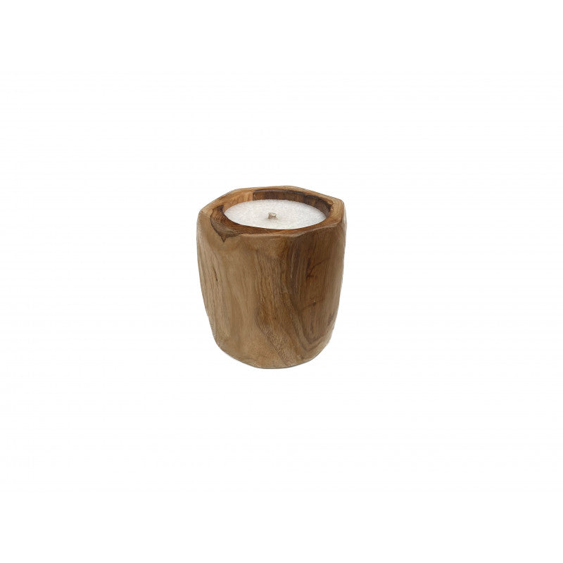 Tierra Outdoor Kaars Octa teak Ø13,5x16cm