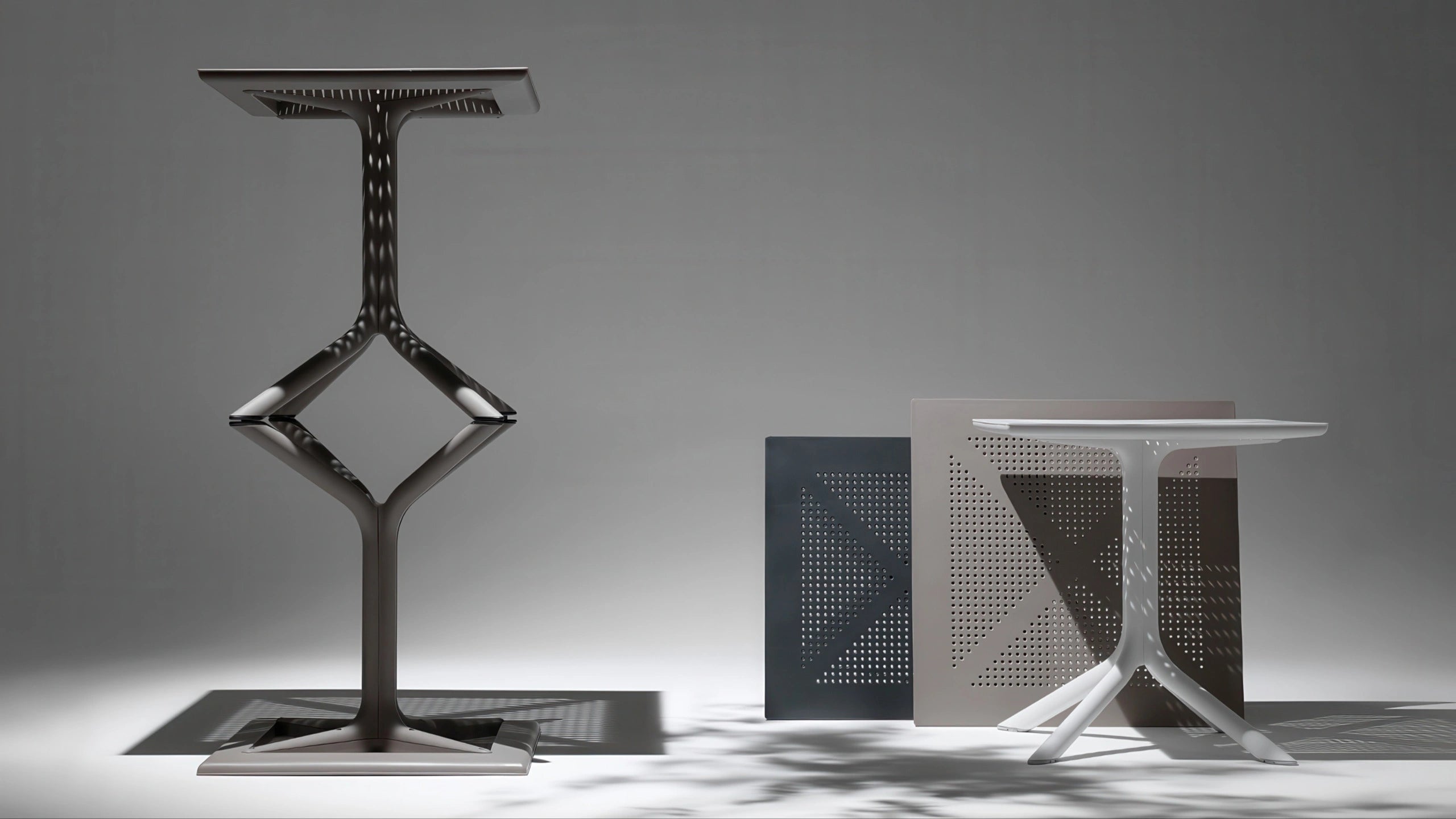 Nardi Diningtafel Clip 80x80cm antraciet