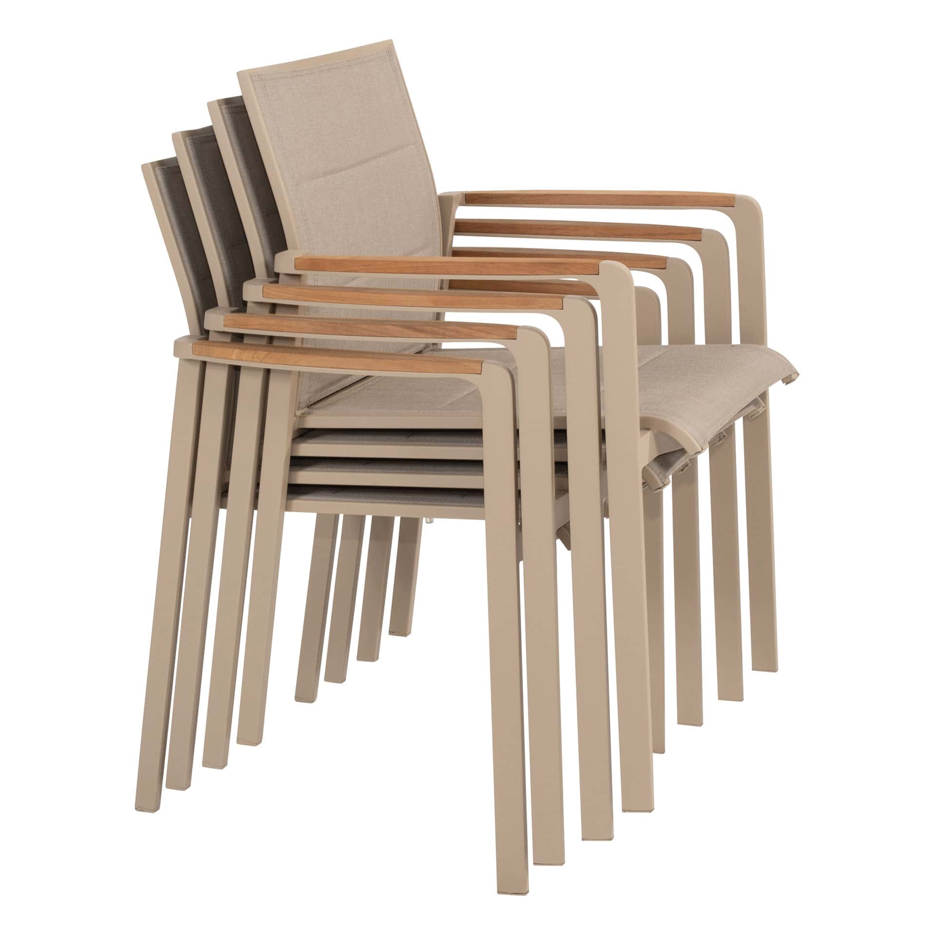 Taste 4SO Stapelstoel Cortina latte