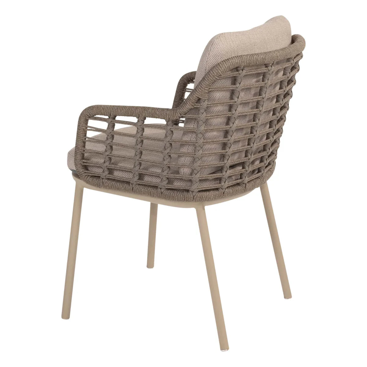 Taste 4SO Diningset Puglia latte-Prado teak ø130cm 5-delig