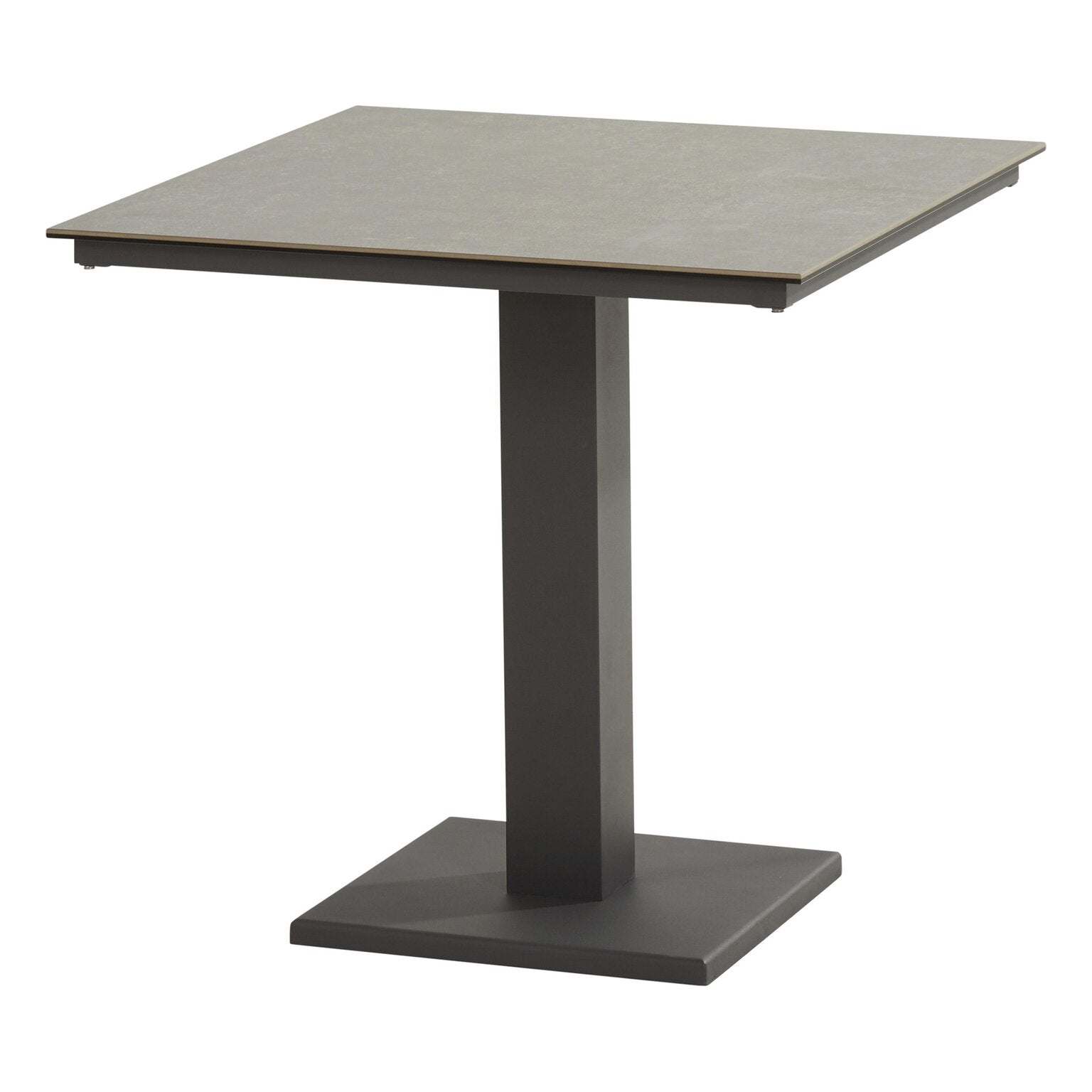 Taste 4SO Diningtafel Titan keramiek-matt carbon 75x75cm